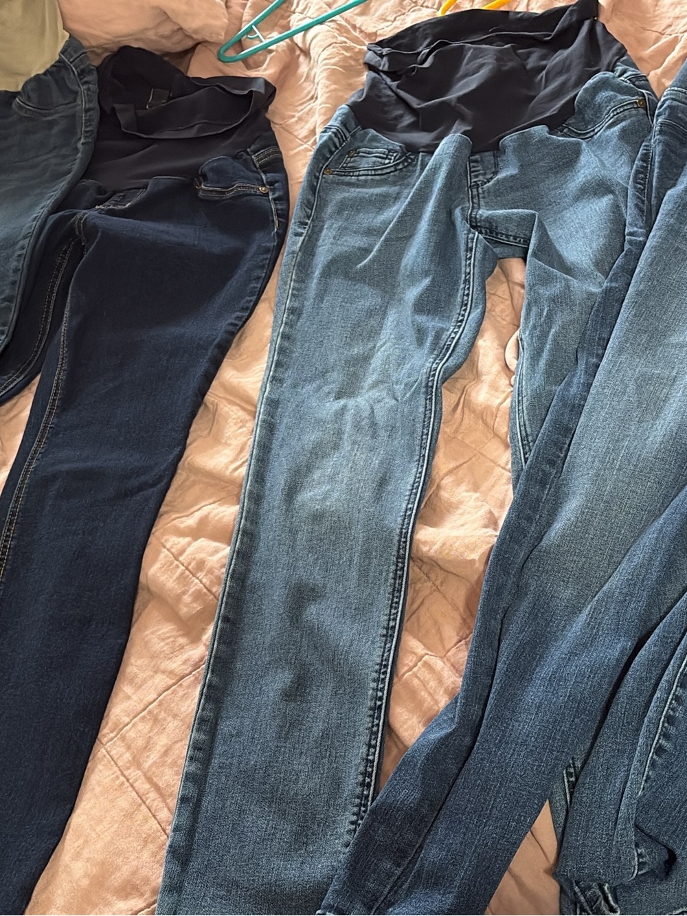 Classic Maternity Jeans - Blue Denim size medium 4 pairs